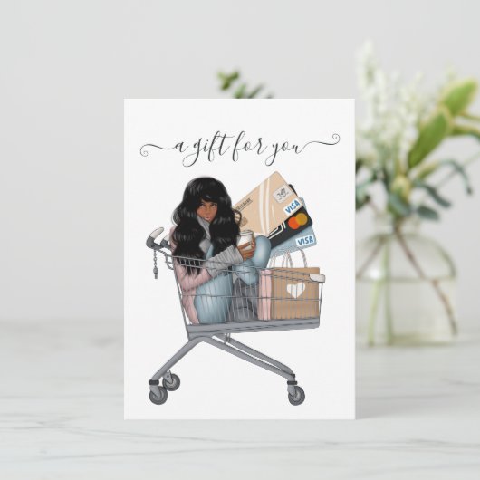 Kerstcadeaubon (Staand voorkant)