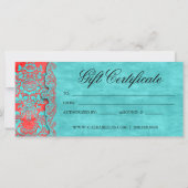 kerstcadeaubon  Damask Salon b (Achterkant)