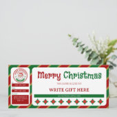 Kerstcadeaubon goedgekeurd door de Kerstman (Staand voorkant)
