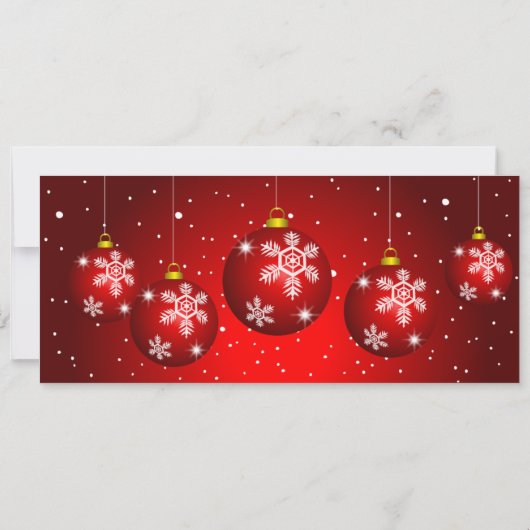 Kerstcadeaubon in Festieve Rood (Achterkant)