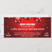 Kerstcadeaubon in Festieve Rood (Voorkant)