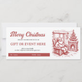 Kerstcadeaubon met Fireside Cheer (Voorkant)