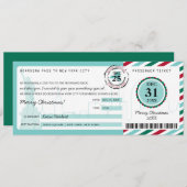 Kerstcadeaubon naar New York Kaart (Voorkant / Achterkant)