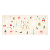 Kerstcadeaubon Reclamekaart (Voorkant)