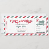 Kerstcadeaubon Road Trip Ticket Kaart (Voorkant)
