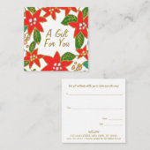 kerstcadeaubon vierkante visitekaartje