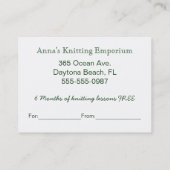 Kerstcadeaubon voor bedrijven kortingskaartje (Achterkant)