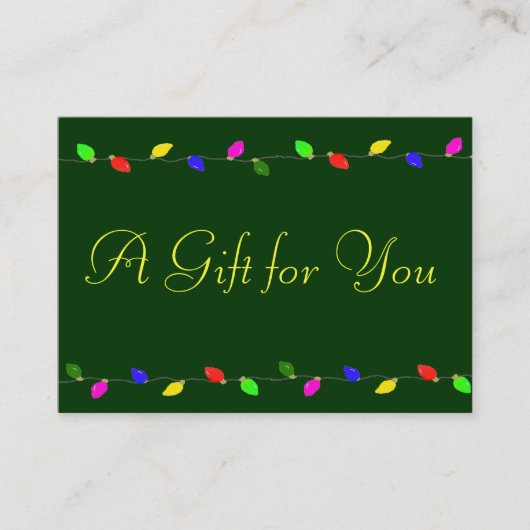 Kerstcadeaubon voor bedrijven kortingskaartje (Voorkant)