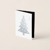 kerstcadeaubon voor boomgaarden folie kaarten (Voorkant)