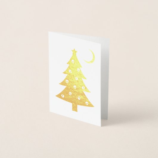 kerstcadeaubon voor boomgaarden folie kaarten (Voorkant)