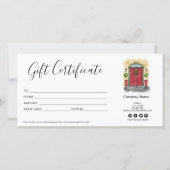 kerstcadeaubon voor feestdagen (Voorkant)