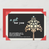 kerstcadeaubon voor feestdagen feestdagenkaart (Voorkant / Achterkant)