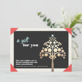 kerstcadeaubon voor feestdagen feestdagenkaart (Staand voorkant)