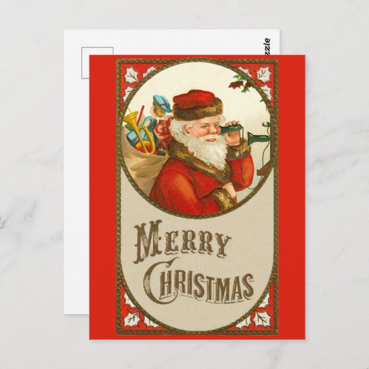 kerstcadeaubon voor Merry Kerstmis Briefkaart (Voorkant / Achterkant)