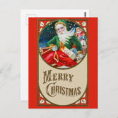 kerstcadeaubon voor Merry Kerstmis Briefkaart (Voorkant / Achterkant)