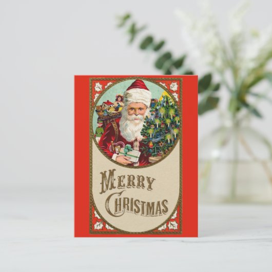  kerstcadeaubon voor Merry Kerstmis Briefkaart (Staand voorkant)