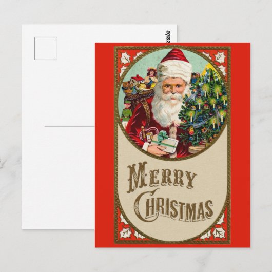  kerstcadeaubon voor Merry Kerstmis Briefkaart (Voorkant / Achterkant)