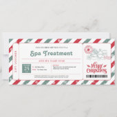 Kerstcadeaubon voor Spa Day Kaart (Voorkant)