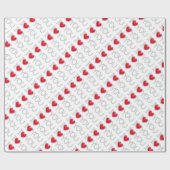 Kerstcadeaubonade... Ik hou van je met diamanten Cadeaupapier (Vlak)