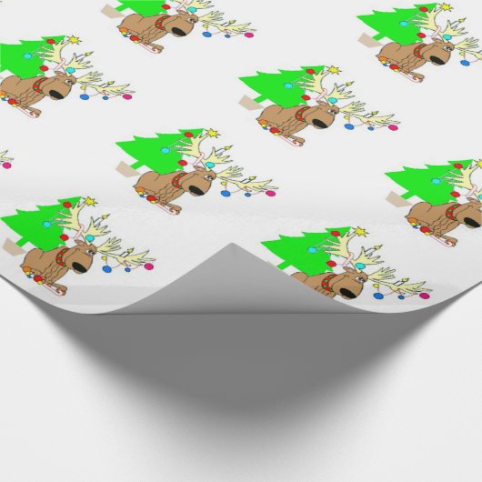 kerstcadeaubonade/rendiertje cadeaupapier (Hoek)
