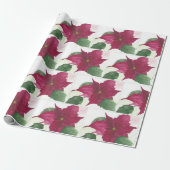 kerstcadeaubonade van Poinsettia Cadeaupapier (Uitgerold)