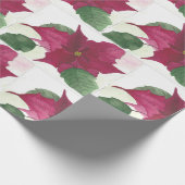 kerstcadeaubonade van Poinsettia Cadeaupapier (Hoek)