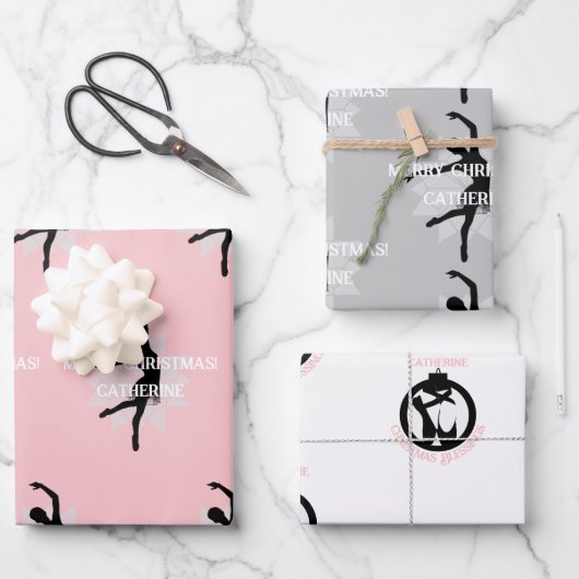 kerstcadeaubonballetthema HAMbyWG Inpakpapier Vel (Voorkant)