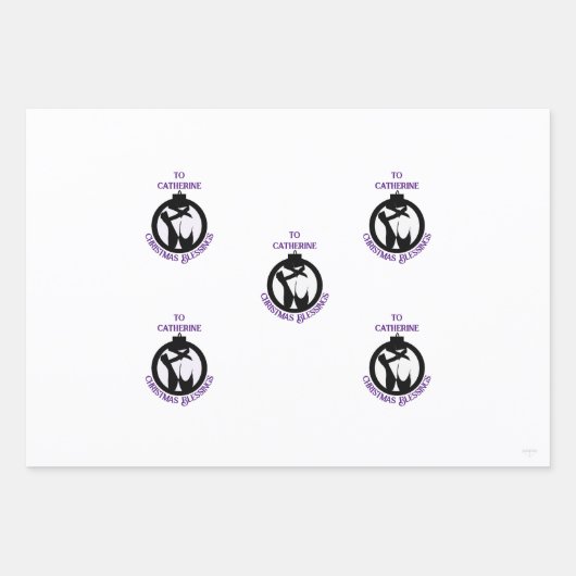 kerstcadeaubonballetthema HAMbyWG Inpakpapier Vel (Voorkant 3)