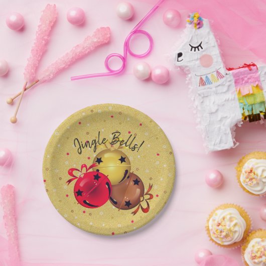 kerstcadeaubonen Bows Snowflakes Holiday Papieren Bordje (Feest)