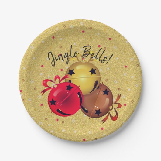 kerstcadeaubonen Bows Snowflakes Holiday Papieren Bordje (Voorkant)