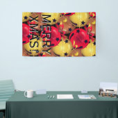 kerstcadeaubonen Bows Snowflakes Holiday Spandoek (Beurs)