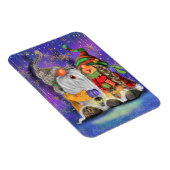 kerstcadeaubonen met cadeautjes, met kerstcadeaus magneet (Rechterzijde)