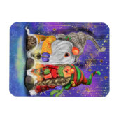 kerstcadeaubonen met cadeautjes, met kerstcadeaus magneet (Horizontaal)