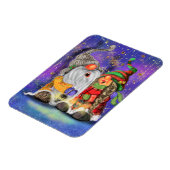 kerstcadeaubonen met cadeautjes, met kerstcadeaus magneet (Linkerzijde)