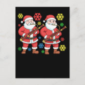 kerstcadeaubonist Mannen Orchestra Briefkaart (Voorkant)