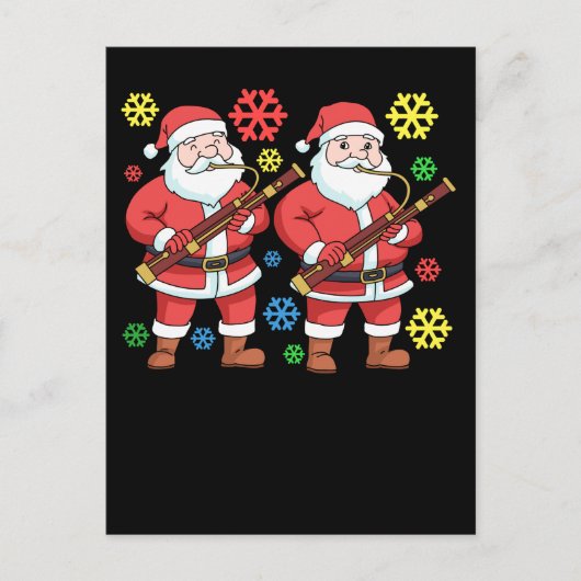 kerstcadeaubonist Mannen Orchestra Briefkaart (Voorkant)