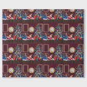 kerstcadeaubonloop cadeaupapier (Vlak)