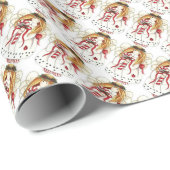 kerstcadeaubonnen/angels cadeaupapier (Rol Hoek)