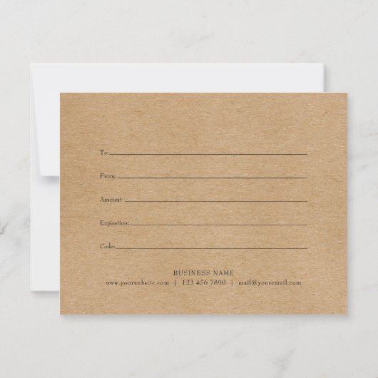 kerstcadeaubonnen bedankkaart (Achterkant)