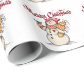 kerstcadeaubonnen en vrolijk kerstfeest cadeaupapier (Rol Hoek)