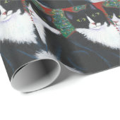 kerstcadeaubonnen, kattenpakpapier cadeaupapier (Rol Hoek)