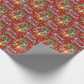 kerstcadeaubonnen met inslag cadeaupapier (Hoek)