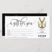 kerstcadeaubonnen met kerstcadeaubon volkskunst (Voorkant / Achterkant)