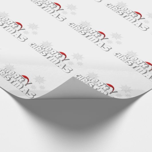 kerstcadeaubonnen met snowflake cadeaupapier (Hoek)