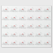 kerstcadeaubonnen met snowflake cadeaupapier (Vlak)