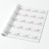 kerstcadeaubonnen met snowflake cadeaupapier (Uitgerold)