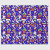 kerstcadeaubonnen omwikkeling achtergrondkleur cadeaupapier (Vlak)