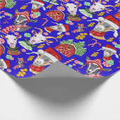 kerstcadeaubonnen omwikkeling achtergrondkleur cadeaupapier (Hoek)