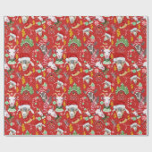 kerstcadeaubonnen omwikkeling achtergrondkleur cadeaupapier (Vlak)