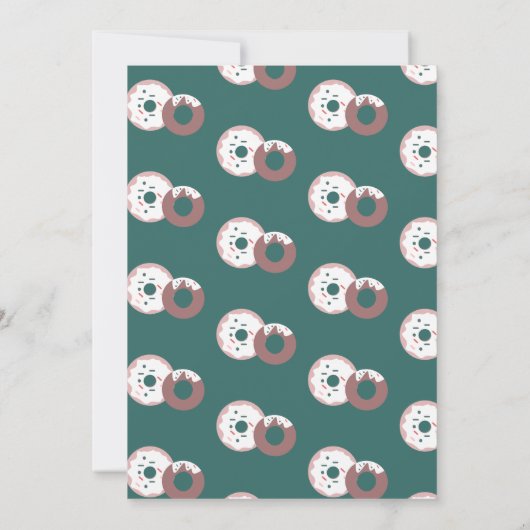 kerstcadeaubont met feestthema kaart (Achterkant)